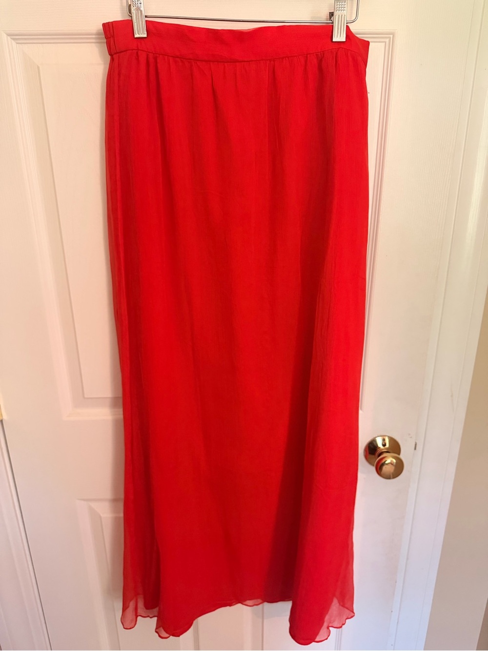 Vince Camuto Vibrant Red Flowy Maxi Skirt
